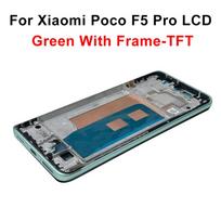 AAA++ OLED For Xiaomi Poco F5 Pro LCD Touch Screen 23049PCD8G Display Digitizer For Poco F5 LCD 23013PC75G Replacement Parts 1 F5Pro TFT Green Fram