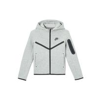Nike Sportswear Tech Fleece su gobtuvu Patogus laisvalaikio švarkas Vaikų švarkai Tamsiai pilkas Juodas HV5867-063 S white