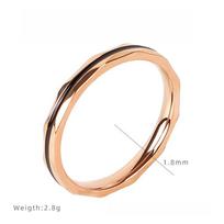 Korean Rhombus Black Epoxy Interlayer Ring Titanium Steel Plated High Sense Ring Fashion Accessories Women 10 beige