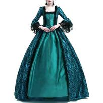LYRIA Aukštos kokybės teismo suknelė Nėrinių intarpai Platus sijonas Vintažinė Viduramžių Meninė Renesanso suknelė Specialiai progai 5XL 5XL black