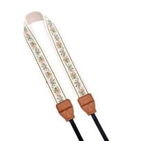 Ethnic Style Camera Strap Adjustable Vintage Shoulder Neck Chain Hangable Neck Lanyard Holder Belt for DSLR/SLR white