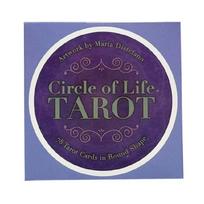 Circle Of Life Ta-rot Ta-rot Deck Game Board for Oracle Cards Famlily Party Playing Past Life for Oracle Card,Divination 1 blue