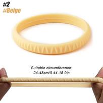 Elastic Patella Tendon Knee Strap Pain Relief Stabilizer Brace Silicone Band For Basketball Running Fixed Protection Patellar Ring beige