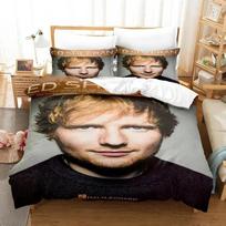 3D Spausdinimo E. Ed Sheeran Patalynės Komplektai išskirtiniai reikmenys komplektas antklodės užvalkalas lovos pledo komplektas patalynės komplektas prabangus gimtadienio dovana 135x200cm beige