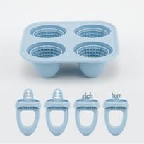 Silicone Ice Cube Tray for DIY Baby Food, Popsicles, Ice Cream, and Sorbet Ice Pop Mold