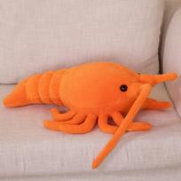 50/65CM Orange Lobster Filled with Marine Animal Plush Toys for Children's Crayfish Soothing Doll Kids Christmas Decoration Gift 50cm oranžinė