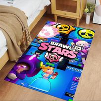 Brawl Stars kilimas Puikiai tinka lauko virtuvei Papuoškite kambarį Žaidimų kambarius Neslystantis kilimas Anime biuro dekoras Puiki dovana Valentino dienai Vestuvėms Gimtadieniui 40cmx60cm