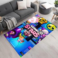 Brawl Stars kilimas Puikiai tinka lauko virtuvei Papuoškite kambarį Žaidimų kambarius Neslystantis kilimas Anime biuro dekoras Puiki dovana Valentino dienai Vestuvėms Gimtadieniui 100cmx120cm