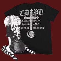 Misa Amane Death Note Graphic T Shirt Anime Manga Print Tee Y2k Grunge Harajuku Streetwear Oversized Cotton Short Sleeve Tops 4XL gray