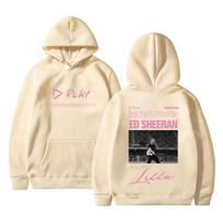 Ed Sheeran Play World Tour 2026 Merch Hoodie Men Women Fashion Hip Hop Hooded Sweatshirt Men's Cotton Oversized Pullover Hoodies 2XL beige
