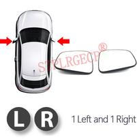 For Chevrolet Trax 13-19 Opel Mokka B 12-16 Electric Car Side Mirror Left and Right with Heated Plate LH RH 1 Left and 1 Right black