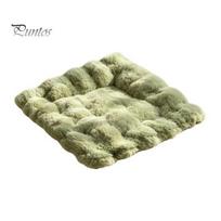 Plush Pet Mat for Kennels Faux Fur Mat, Soft Warm Cat Sleeping Pad with Non-slip Bottom, Large Rug Living Room Self-Warming Fuzzy Cozy Bed Dogs Cats, S žalia