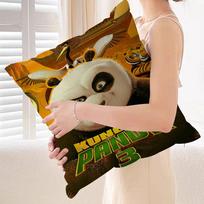 B-BEAST K-KINGDOM K-Kung F-Fu Panda Cushion Cover Inches Farmhouse Decor Home Throw Pillow Covers for Couch Decorations 12x12Inch brown