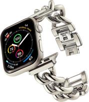 Stainless Steel Band for Apple Watch Ultra 3 2 49mm 11 10 9 8 7 42mm 41 46 45mm Strap for iWatch 6 SE 38 40 44mm Luxury Bracelet 44mm 45mm 49mm gray