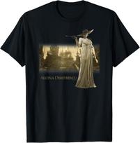 Resident Evil Village Gold Edition DIMITRESCU T-Shirt Men's and Women's Summer Pure Cotton Clothing Casual Short Sleeve T-shi... 4XL brown