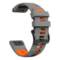 For Garmin Fenix 8 PRO 7X 7 6X 6 Band 22mm 26mm Silicone Watch Strap Quatix 8 7X/Forerunner 970 965/Enduro 3 2 Official Bracelet 1PCS QuickFit 26mm gray