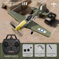 RC Lėktuvas P51 Mustang 2.4G Radijo EPP Putplastis 4Kan. 6 Ašys 410MM Sparnų Mojis RC Kovotojas Vienu Mygtuku Akrobatinis RTF Lėktuvo Žaislai