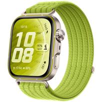 Minkštas dirželis Huawei Watch Fit 5 pro Fit 4 pro Apyrankė Kvėpuojanti Sportinė Nailoninė kilpa Apyrankė Correa Huawei Watch fit 5 4 3 diržas for Huawei Fit 3 žalia