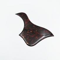 40/41-inch Acoustic Guitar Pickguard 2–2.7 Mm Thickened, Laminated Pickguard Scratch-Resistant Decorative Guitar Pickguard Sticker 1PC Pickguard black