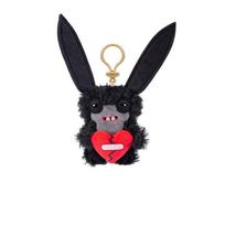 Fuggler Edition5 Fluffy Keyrings Entertaining Odd Fiend Collectible Wide Eyed Weirdo Annoyed Alien Backpacke Dangle Collectibles Toddlers HalloweeTok black