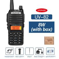 5W/8W High Power Baofeng UV-82 Unieke Dual PTT Walkie Talkie Uv82 Dual Band Vhf/Uhf FM 10Km Long Rang Two Way Ham CB Radio EURO