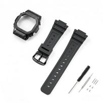 Metal Case + Strap for Casio G-Shock DW-5600 5025 DW-5000 GW-M5610 GW-5600 GLX-5600 Silicone Rubber Watch Band Accessories 5600mm juoda