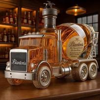 Shaped Whiskey Decanter, Collectible Glass Liquid Bottle for Bar Decor & Gifting brown