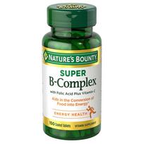 Nature's Bounty Super B-Complex Folic Acid Plus Vitamin C Tablets 150 Tablets 1 pcs