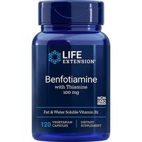 Life Extension Benfotiamine 100mg Vegetarian Capsules 1 pcs 120 Tablets