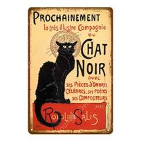 Įspėjimas Saugokitės Juodo Katino Naminių Gyvūnų Ženklai Metalinis Gyvūnų Plakatas Vintažinė Plokštelė Sienų Menui Retro Namų Kambario Dekoravimas 30X20CM YJ139 20x30cm beige