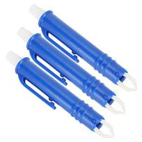 3Pcs Pet Lice Remover Flea Clip Tick Tweezers Mites Picker Tool for Dogs Cats GeneralBlue blue
