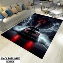 SRT Hellcat Dodge Challenger Kilimėlis stovyklavimui, Fotografijos rekvizitas ir Neslystantis vaikiškas kilimas Sportinio automobilio kilimas kelionėms ir namams 80cm x 160cm