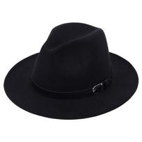 Klasikinė britiška Fedora skrybėlė Vyrams Moterims Imituotos vilnos Žieminės veltinio skrybėlės Madinga Jazz skrybėlė Chapeau Didmeninė prekyba 59-60CM juoda