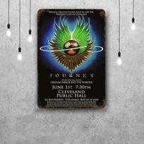 Journey Band Senoviniai Metaliniai Skardos Ženklai Plakatai Dekoras Retro Metalinė Plokštelė Sienos Meno Dekoras Garažui Barui 30x40cm(11.8x15.7inch)