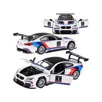 Metalinis automobilio sportinis modelis BMW M6 GT3 mastelio 1:32 lengvas garsas ZA4613