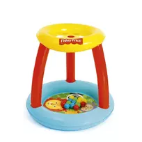 Bestway 93541 Fisher Price baseinas su baldakimu ir kamuoliukais Animal Friends