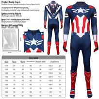 Kapitono Amerikos 4 vaidmenų žaidimo Cosplay kostiumas scenos pasirodymui 160 blue