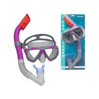 Plaukimo ir nardymo kaukės rinkinys vaikams Bestway PINK 14+ 24029