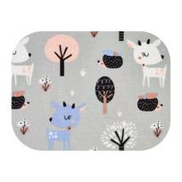 Vystyklas - 22492 - FLANELINIS - EGA - JELONEK - Pilkas - dydis 70x80 cm