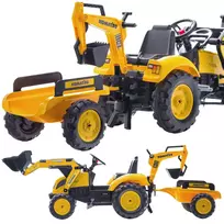 Pedalinis ekskavatorius su kaušu ir priekaba FALK KOMATSU nuo 2 metų