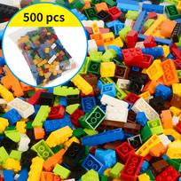 300/500/1000 DIY creative building blocks bulk set Urban Classic blocks Assembled birthday gift children's educational toys white