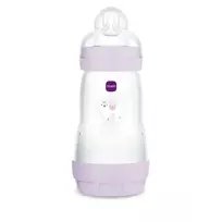 5939 PERFECT START ANTIKOLIKINIS BUTELIUKAS 260ML, SUMALTAS GAMTOJE, VIOLETINĖS SPALVOS