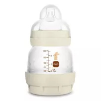 5861 PERFECT START ANTIKOLIKINIS BUTELIUKAS 130ML, ĮŽEMINTAS GAMTOJE, SMĖLIO SPALVOS
