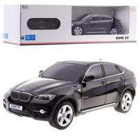 Nuotoliniu būdu valdomas BMW X6 juodos spalvos „RASTAR“ modelis 1:24, SUV automobilis + pultas