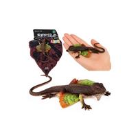 Agama driežas – guminė figūrėlė, ištempiama, realistiška, 13 cm