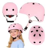 Vaikiškas dviratininko šalmas Trike Fix reguliuojamas, LED, S 48-54 cm, rožinis
