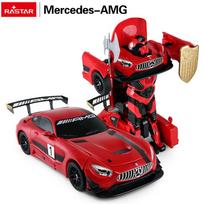 Automobilis/robotas 2-in-1, nuotolinio valdymo, 1:14, „Mercedes-AMG GT3“, raudonas, „RASTAR“