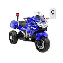 GREITAS POLICIJOS MOTOCIKLAS SU ŠVIESOS SIGNALU, MINKŠTI RATAI, GARSO EFEKTAI, DU VARIKLIAI, NUOTOLINIO VALDYMO PULTAS/NT5188