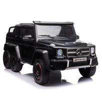 Elektromobilis Mega Mercedes G63 6x6 + sėdynė tėvams ABL-1801, Black