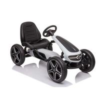 PEDALINIS KARTINGAS SU „MERCEDES“ LICENCIJA, „EVA“ RATAI, MINKŠTA SĖDYNĖ SU „MB“ LOGOTIPU, AUKŠTA KOKYBĖ /XMX610